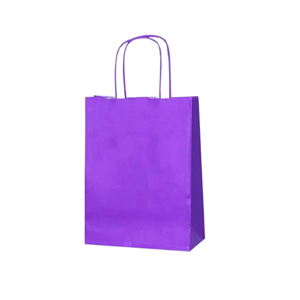 BOLSA REGALO KRAFT MORADO 21X27X11 CM