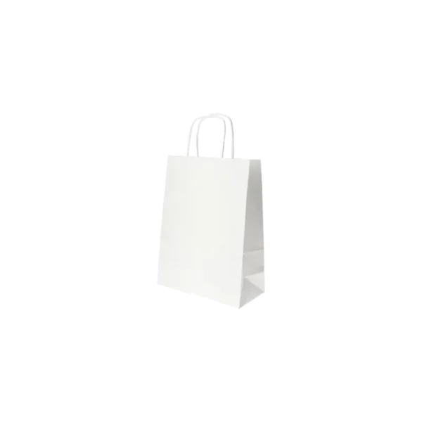 BOLSA REGALO KRAFT BLANCO 14X11.5X7 CM