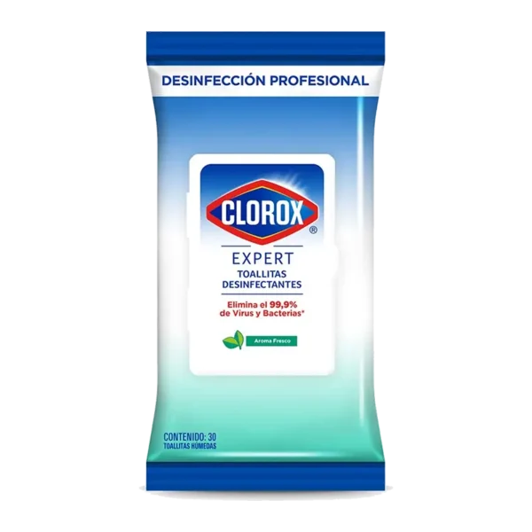 TOALLITAS DESINFECTANTES CLOROX EXPERT PAQUET 30U