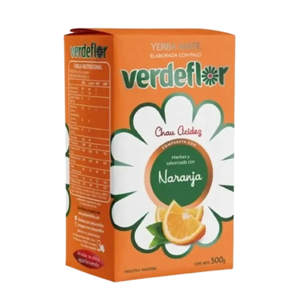 YERBA MATE VERDEFLOR NARANJA 500G