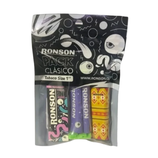 PACK RONSON #1 ENRROLADOR + ENCENDEDOR + PAPEL