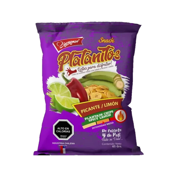 PLATANITOS PICANTE/LIMON GENYMOR 65G