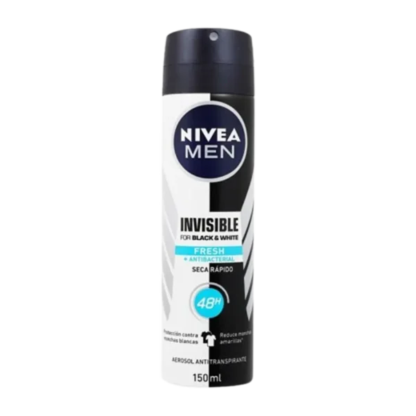 DESODORANTE SPRAY NIVEA MEN INVISIBLE B&W FRESH 150ML