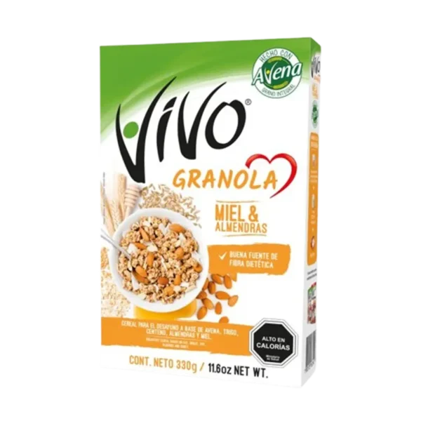 GRANOLA VIVO MIEL&ALMENDRAS 330 GR