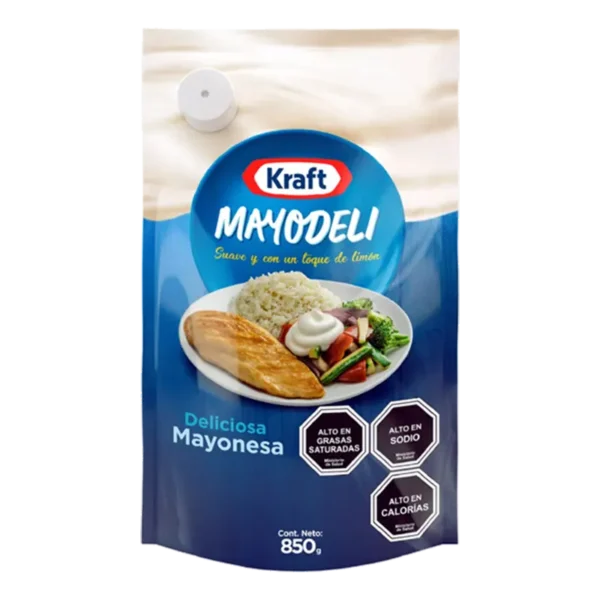 MAYONESA KRAFT MAYODELI DOY PACK 850G