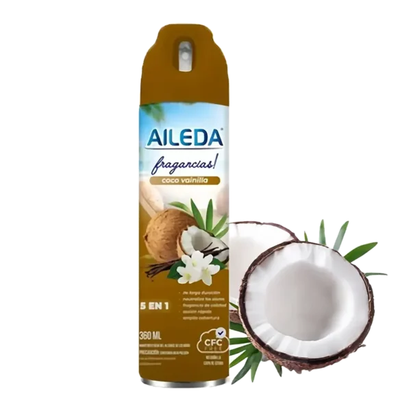 AEROSOL AILEDA AROMA COCO VAINILLA 360CC