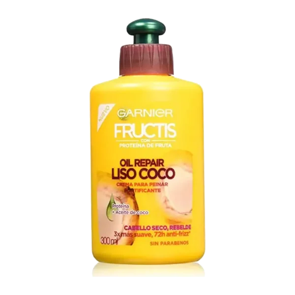 CREMA DE PEINAR FRUCTIS OIL REPAIR LISO COCO 300ML