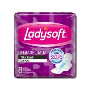 TOALLA HIGIENICA LADYSOFT ULTRADELGADA SECA CON ALAS 8U