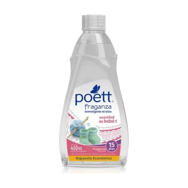 AROMATIZANTE DE TELAS POETT RECARGA SUAVIDAD DE BEBE 450ML