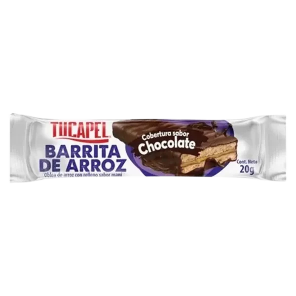 BARRITA DE ARROZ TUCAPEL CHOCOLATE 20G