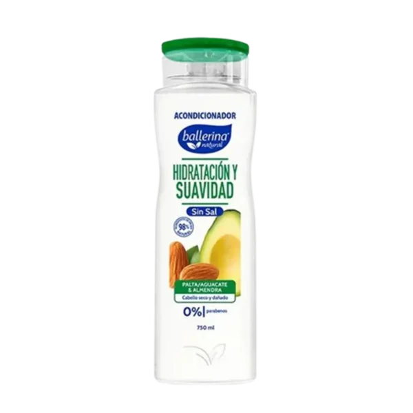 ACONDICIONADOR BALLERINA PALTA Y ALMENDRAS BOTELLA 750ML