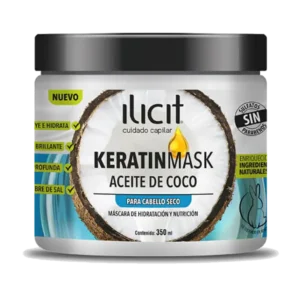 CREMA CAPILAR KERATIN MASK ILICIT ACEITE DE COCO 350ML