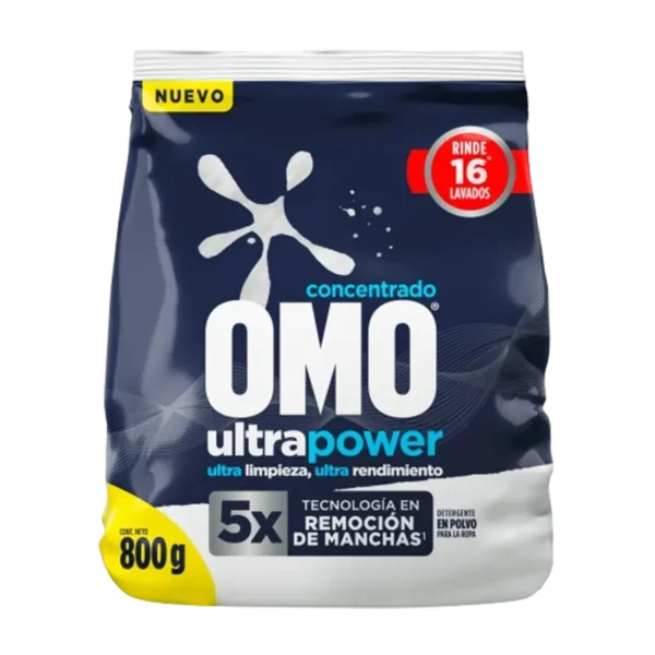 DETERGENTE MATIC POLVO MULTIACCION OMO 18X800 GR