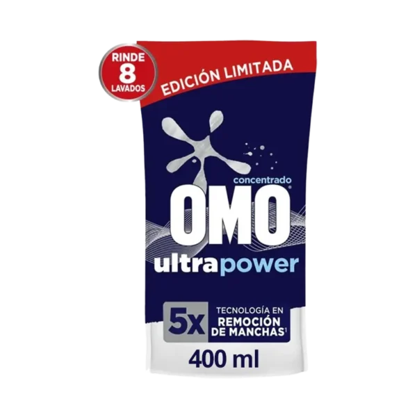 DETERGENTE LIQUIDO OMO ULTRA POWER DP 400ML