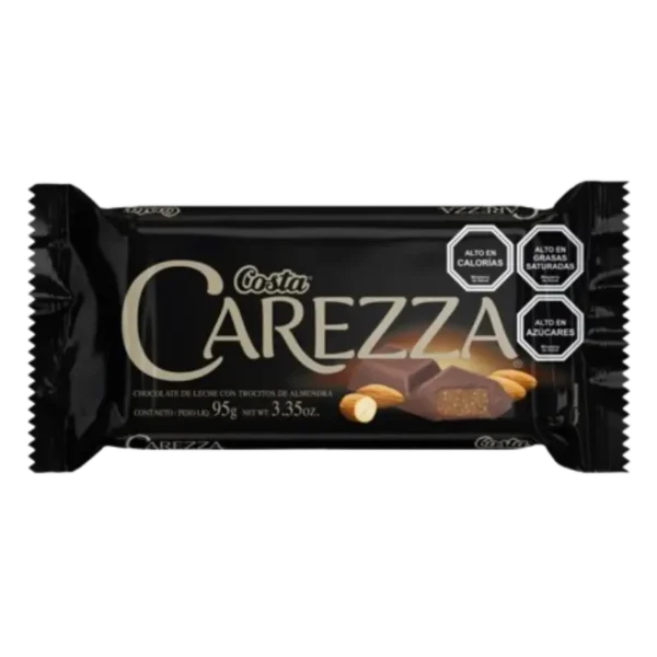 CHOCOLATE COSTA CAREZZA ALMENDRAS TABLETA 95G