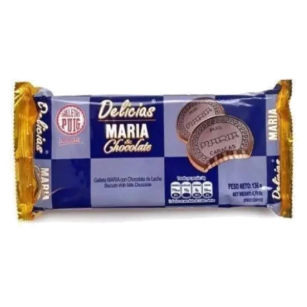 GALLETA DELICIAS MARIA & CHOCOLATE 136G