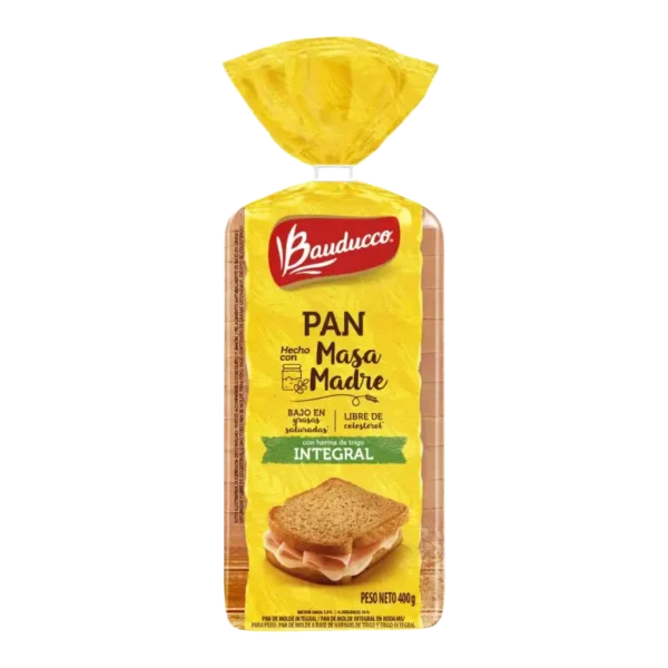 PAN INTEGRAL BAUDUCCO FERMENTACION NATURAL 390G