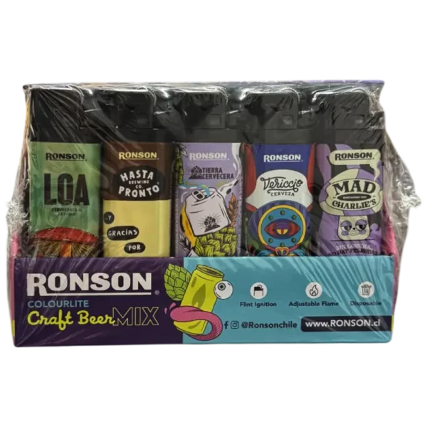 ENCENDEDOR RONSON CRAFT BEER MIX 20U (PXDP)