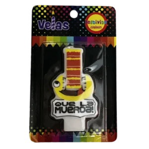 VELA FECO DISEÑO QUE LA MUERDA X 1U