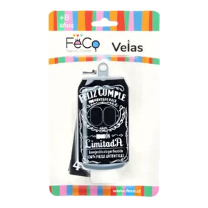 VELA FECO DISEÑO FELIZ CUMPLE JACK X 1U