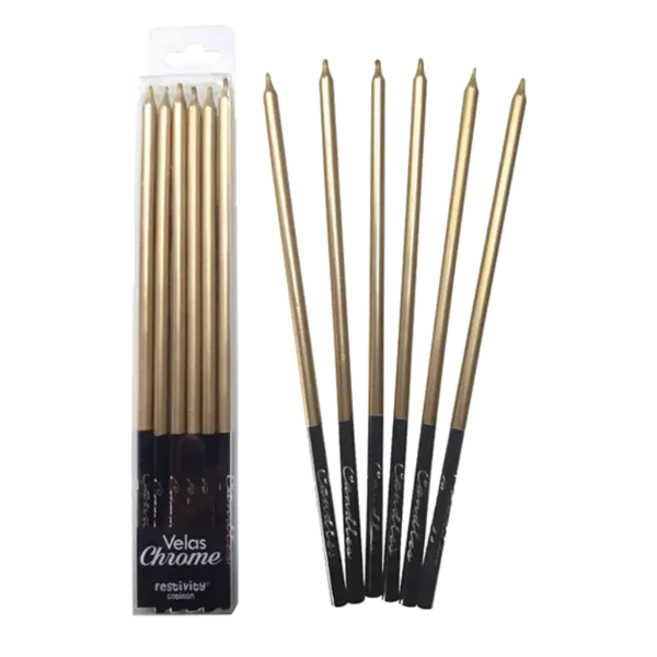 VELA FECO CHROME DORADA X6U