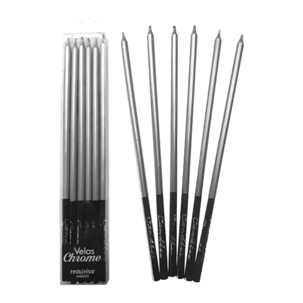 VELA FECO CHROME PLATEADA X6U