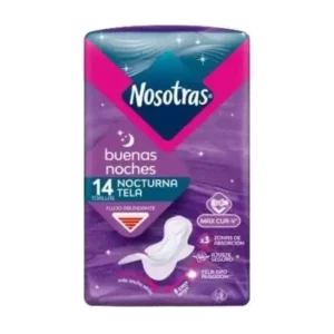 TOALLA HIGIENICAS NOSOTRAS BUENAS NOCHES U/D MALLA 14 UN