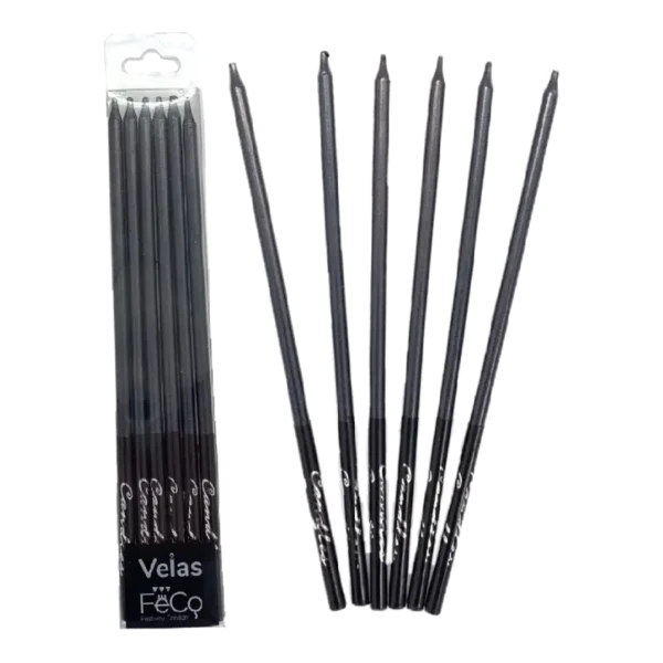 VELA FECO CHROME NEGRO X6 UNI