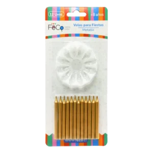 VELA FECO METALLIC DORADO X12U