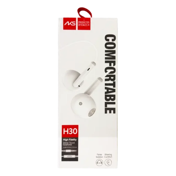 AURICULARES ALAMBRICOS STEREO HIGH-FIDELITY H30