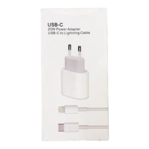 CABLE USB-C TO LIGHTNING + ADAPTADOR DE CORRIENTE 20W