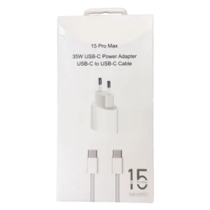 CABLE USB-C + ADAPTADOR DE CORRIENTE 35W 15 PRO MAX