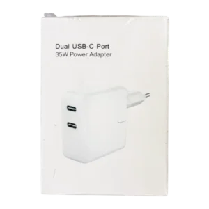 ADAPTADOR DE CORRIENTE DUAL USB-C PORT 35W