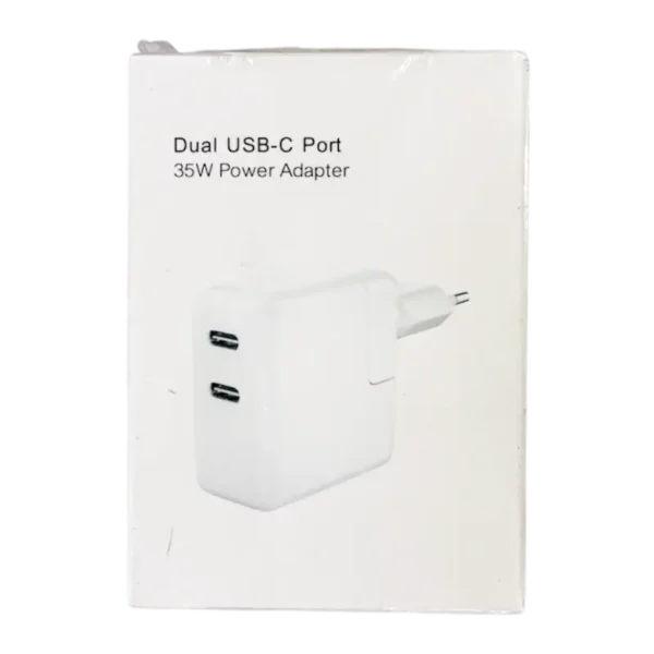 ADAPTADOR DE CORRIENTE DUAL USB-C PORT 35W
