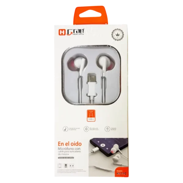 AURICULARES EN EL OIDO MICROFONO CABLE PARA HJ-11C
