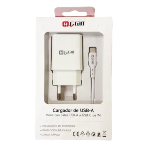 CARGADOR CON CABLE DE USB-A A USB-C DE 1MT NC57