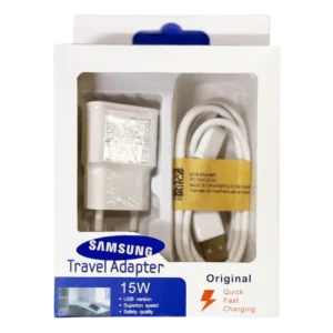 CARGADOR SAMSUNG CON CABLE 15W USB CARGA RAPIDA