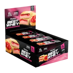 BARRA DE CEREAL PROTEIN BEST WHEY CHEESECAKE FRUTILLA 62G 12U (PXDP)
