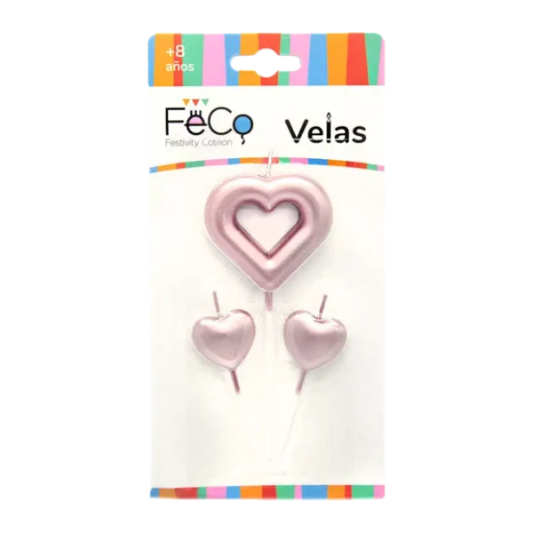 VELA CORAZON ROSE GOLD X1 SET