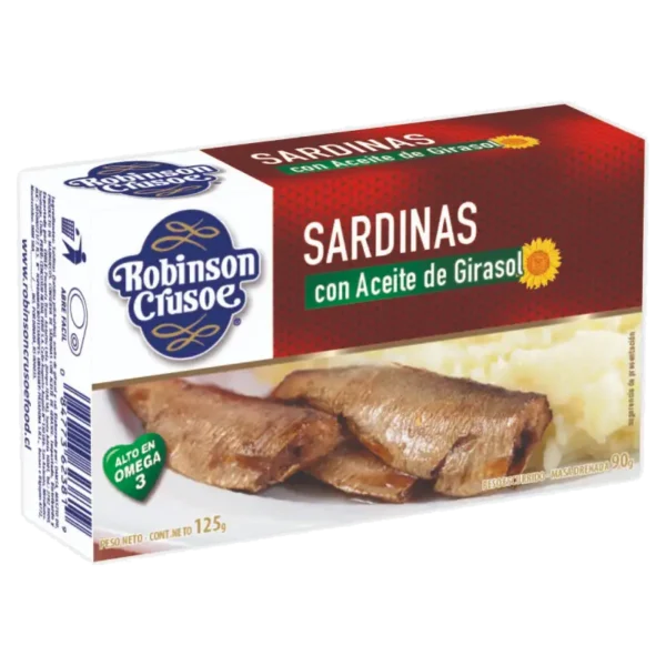 SARDINAS ROBINSON CRUSOE ACEITE 125G
