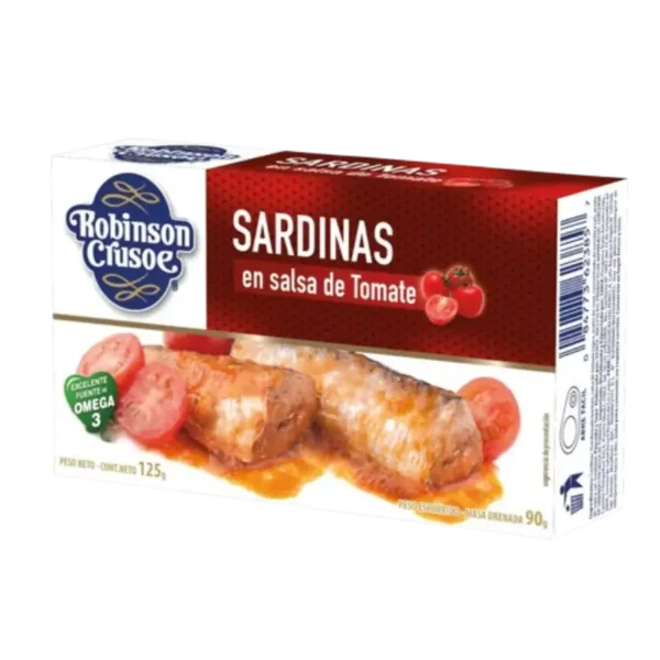 SARDINAS ROBINSON CRUSOE TOMATE 125G
