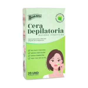 CERA DEPILATORIA EN BANDAS BUBBALUU 20U
