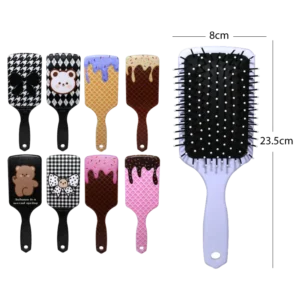 CEPILLO PARA PELO CON DISEÑO DE PALETAS Y OSITOS