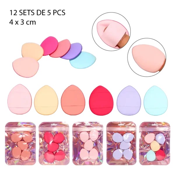 SET DE DEDALES PARA MAQUILLAJE