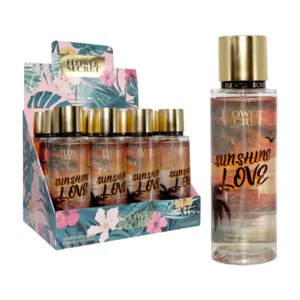 SPLASH GLITTER FLOWER SECRET AMOR ATARDECER