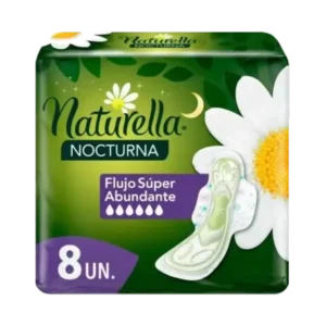 TOALLAS NATURELLA FEMENINA NOCTURNA 8U