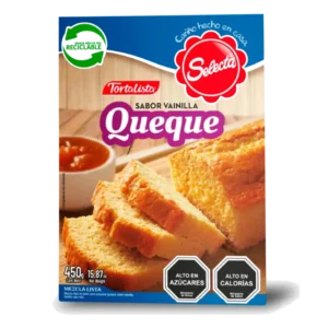 TORTALISTA SELECTA PRE-MEZCLA QUEQUE VAINILLA 450G