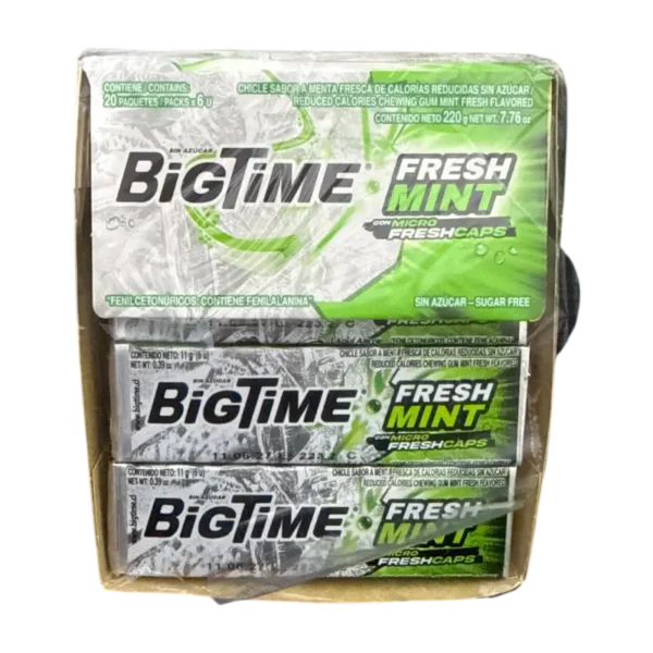 CHICLE BIGTIME 11G FRESH MINT 20U (PXDP)