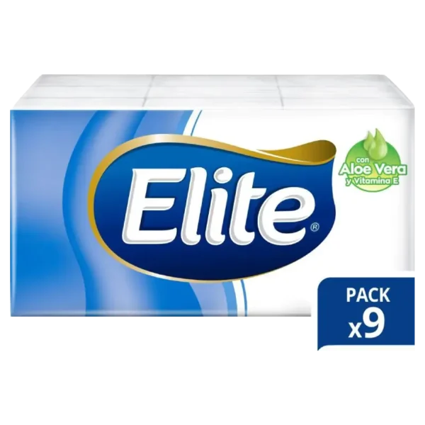 PAÑUELOS ELITE ALOE VERA 9 PAQUETES