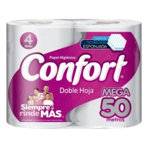 PAPEL HIGIENICO CONFORT 50MT 10X4 ROLLOS